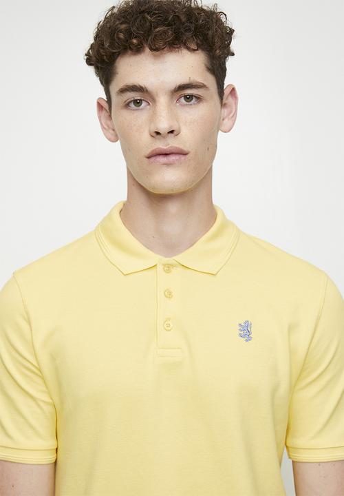 Pringle of Scotland - Austyn pique golfer - yellow