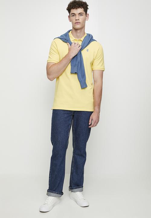 Pringle of Scotland - Austyn pique golfer - yellow