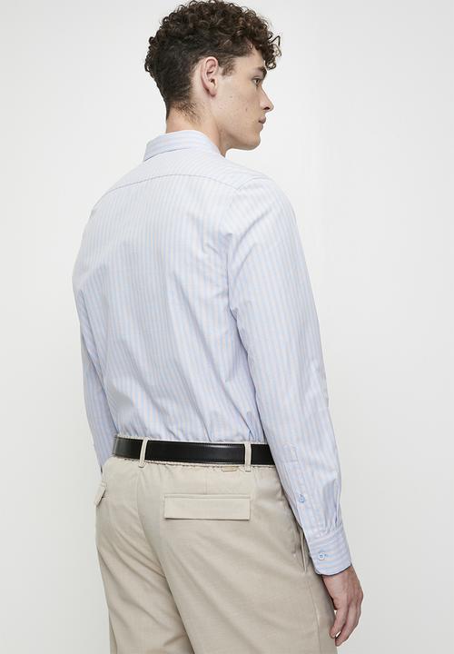 Pringle of Scotland - Gabriel long sleeve tailored shirt - blue