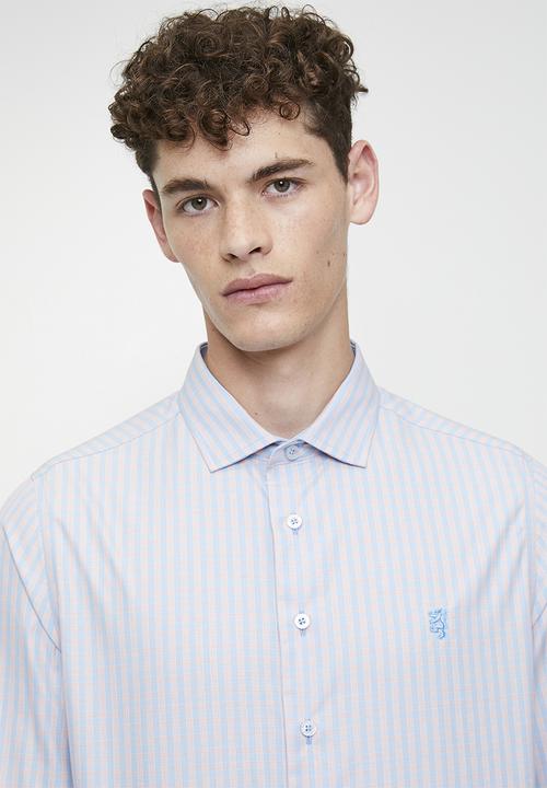 Pringle of Scotland - Gabriel long sleeve tailored shirt - blue