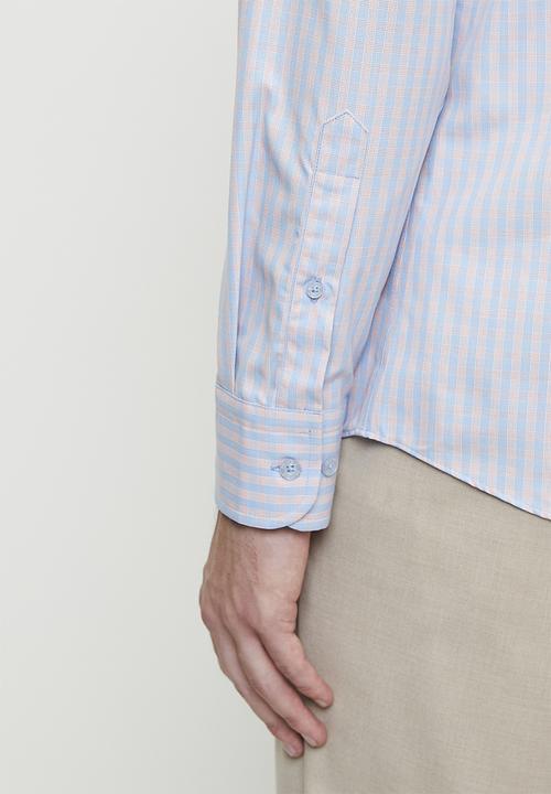 Pringle of Scotland - Gabriel long sleeve tailored shirt - blue