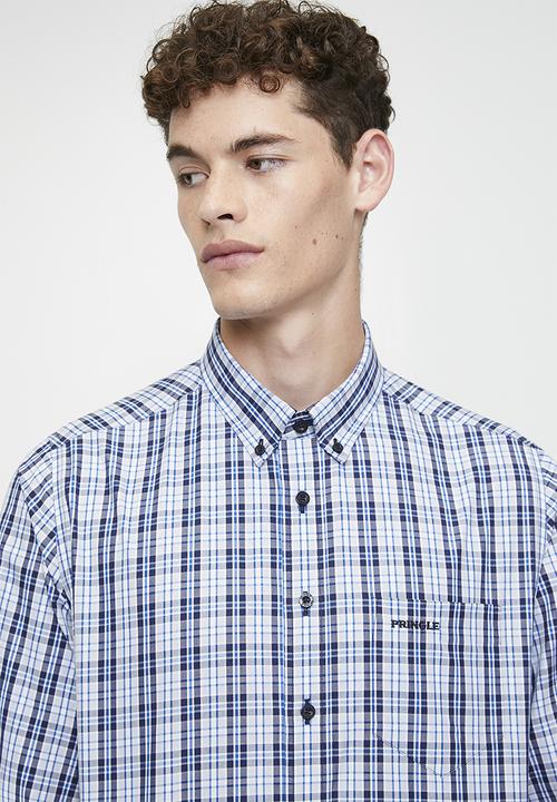 Pringle of Scotland - Fred long sleeve classic shirt - navy