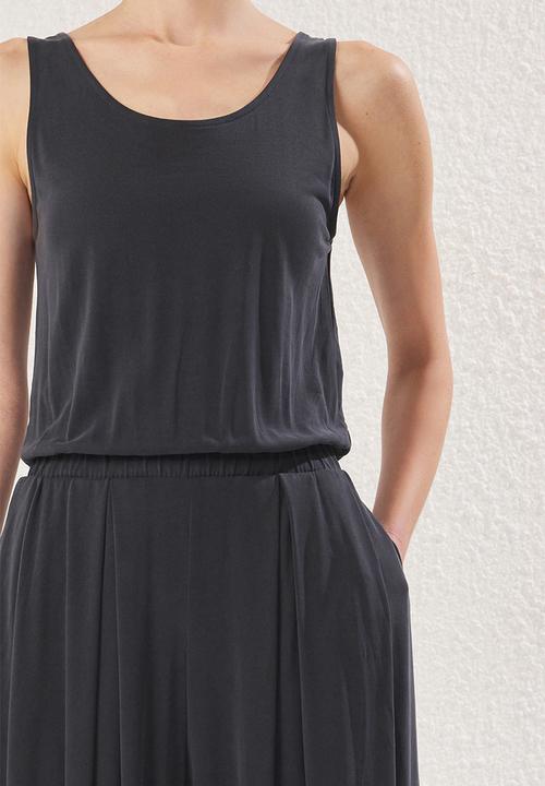Trendyol - Stretchy Knitted Jumpsuit - Grey