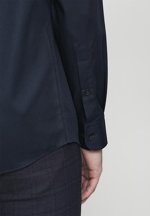 Pringle of Scotland - Pringle tim long sleeve tailored shirt - navy
