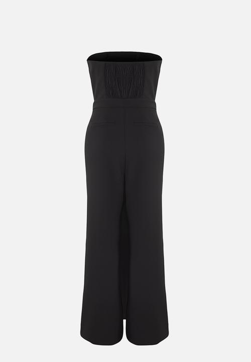 Trendyol - Limited Edition Wide Leg Long Woven Jumpsuit - Black