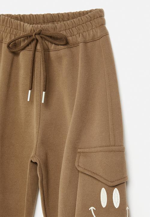 Pop Candy - Cuffed jogger pants - brown
