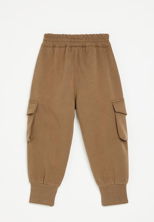Pop Candy - Cuffed jogger pants - brown