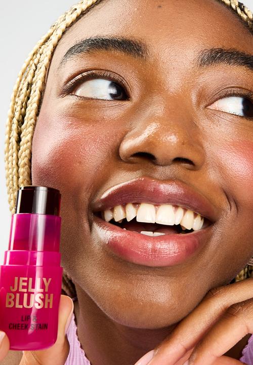 Revolution - Jelly Blush Stick Lip and Cheek Stain Cherry Red - Cherry Red