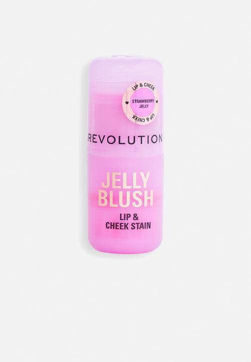 Revolution - Jelly Blush Stick Lip and Cheek Stain Strawberry Pink - Strawberry Pink