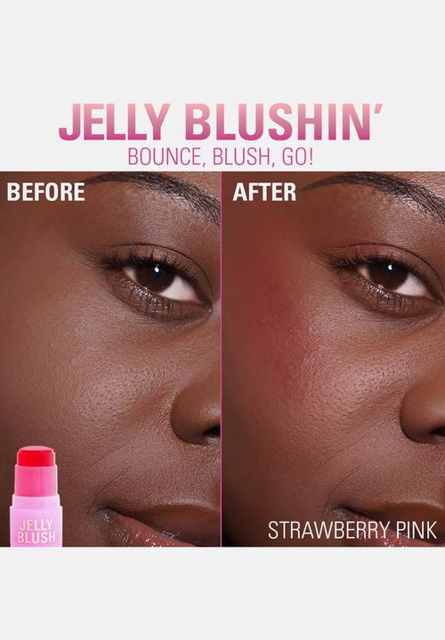 Revolution - Jelly Blush Stick Lip and Cheek Stain Strawberry Pink - Strawberry Pink