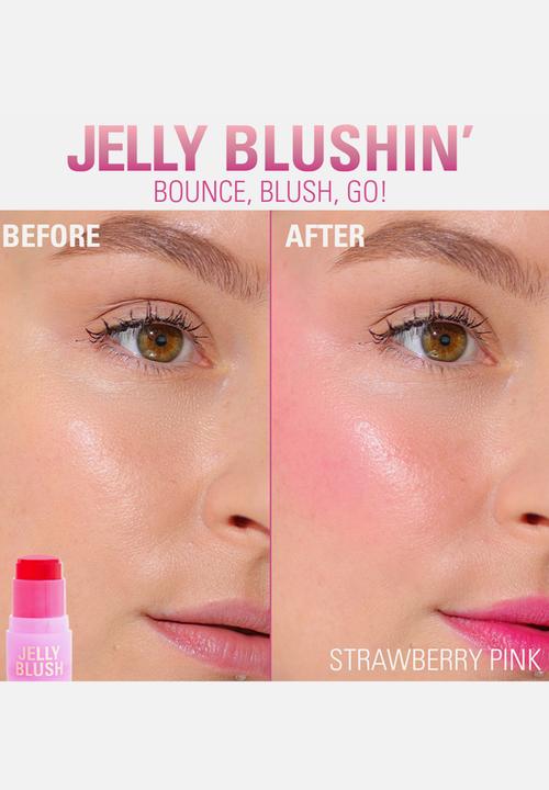 Revolution - Jelly Blush Stick Lip and Cheek Stain Strawberry Pink - Strawberry Pink