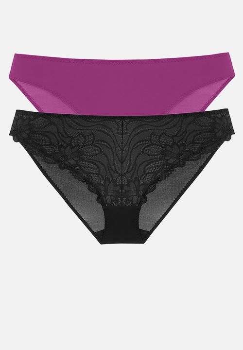 DORINA - Angie-2pp brief - black/fuchsia