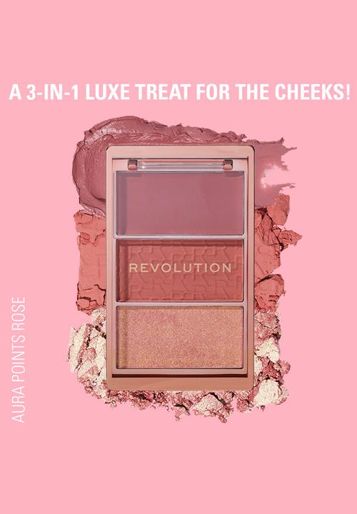 Revolution - Blush Icon Palette Aura Points Rose - Aura Points Rose