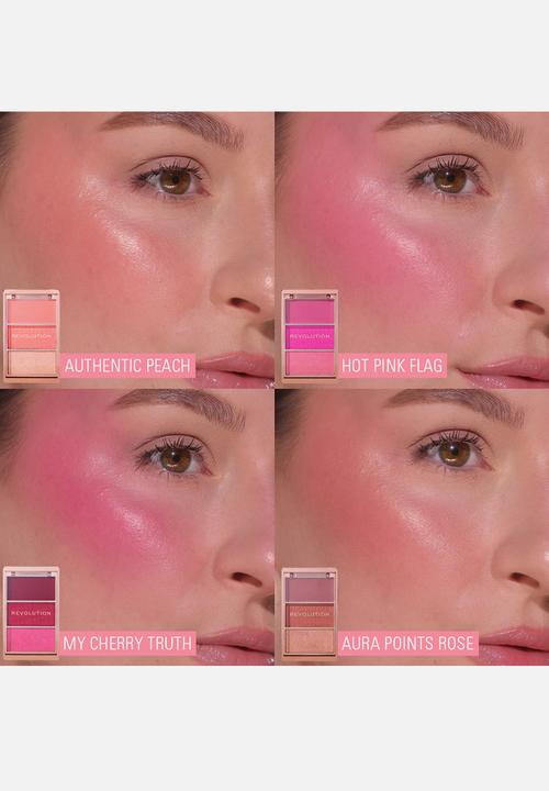 Revolution - Blush Icon Palette Aura Points Rose - Aura Points Rose