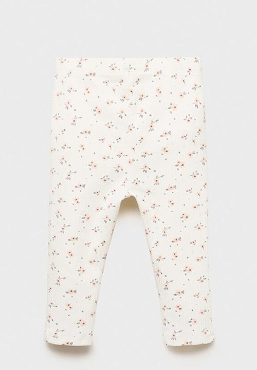 MANGO - Leggings floral - natural