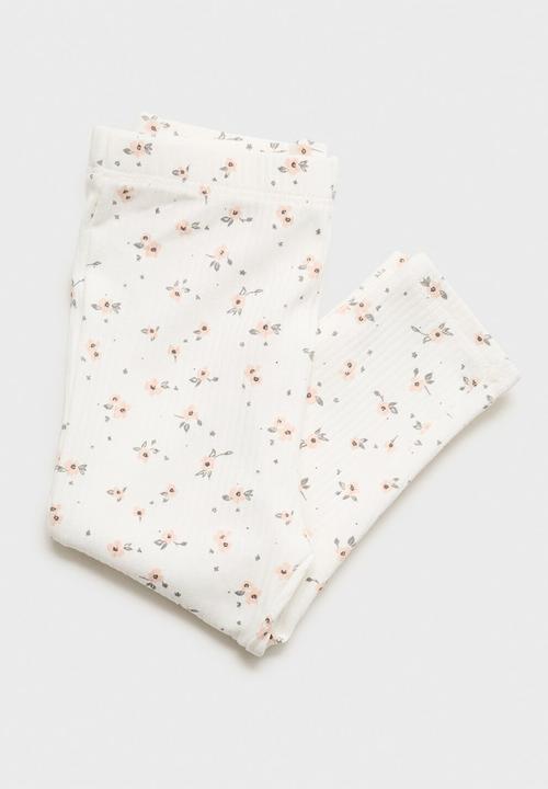 MANGO - Leggings floral - natural
