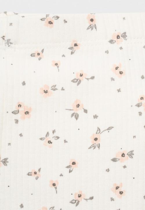 MANGO - Leggings floral - natural