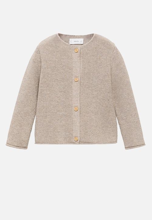 MANGO - Cardigan chesterc - light beige