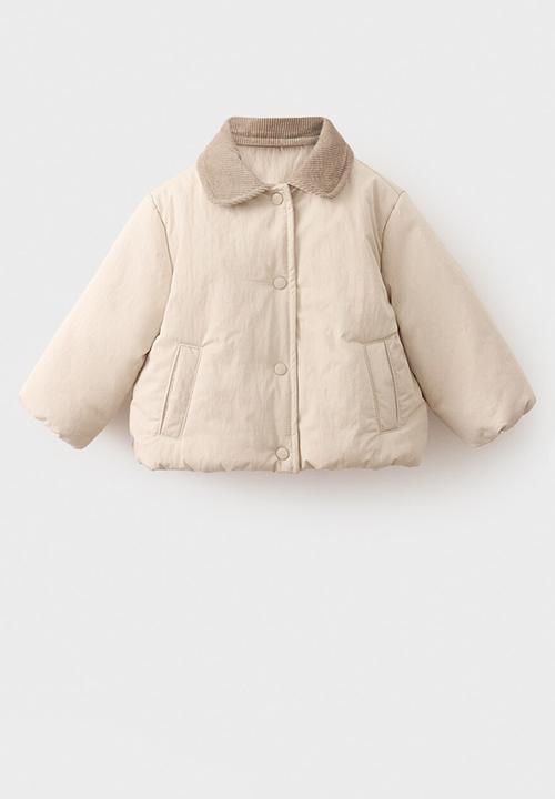 MANGO - Puffer coat abu - light beige