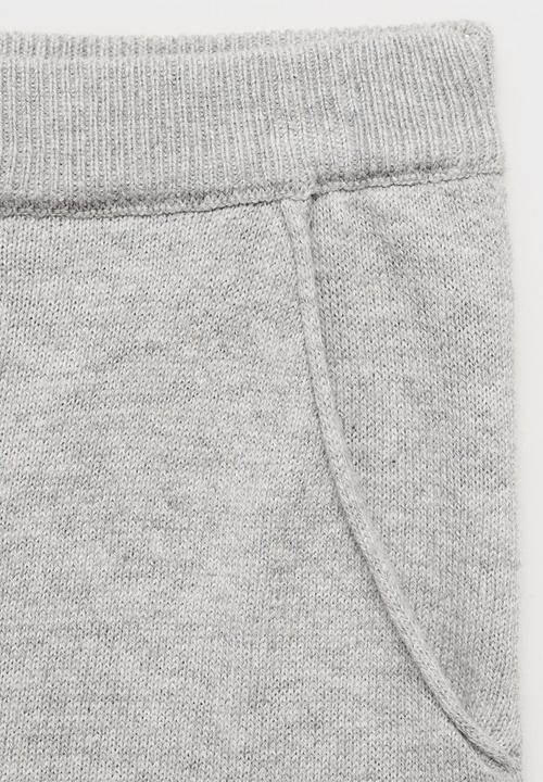 MANGO - Trousers megan - light pastel grey
