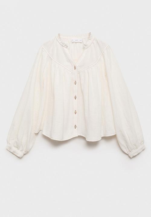 MANGO - Shirt alba - light beige