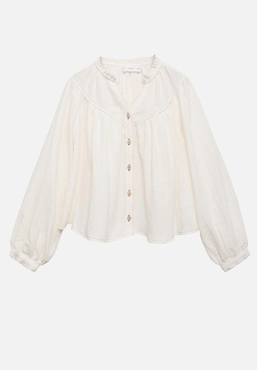 MANGO - Shirt alba - light beige