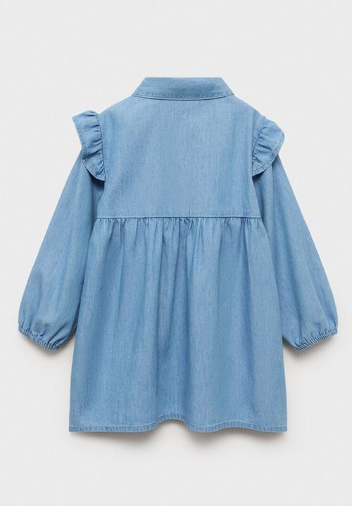 MANGO - Dress simona - open blue
