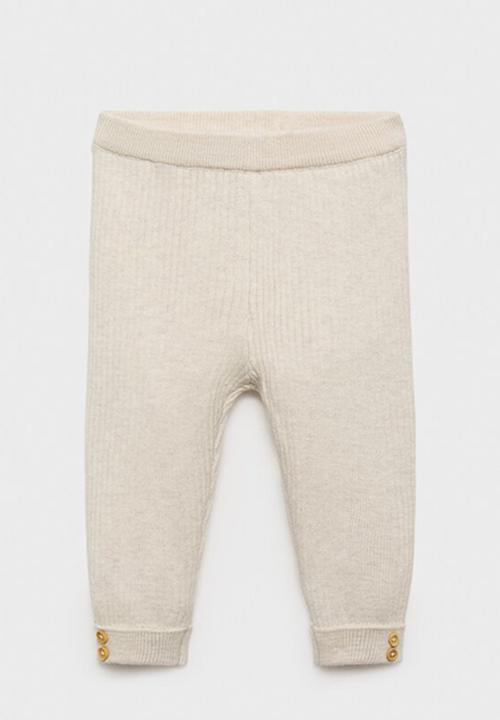 MANGO - Leggings oxford - light/pastel brown