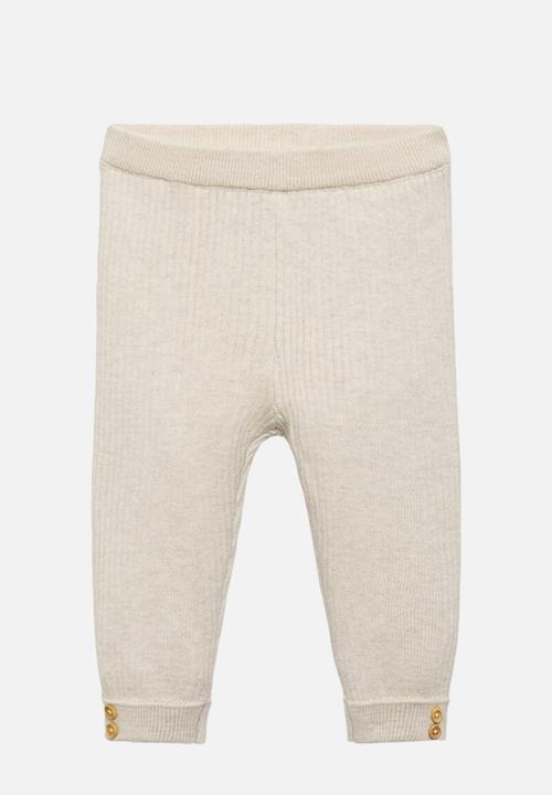 MANGO - Leggings oxford - light/pastel brown