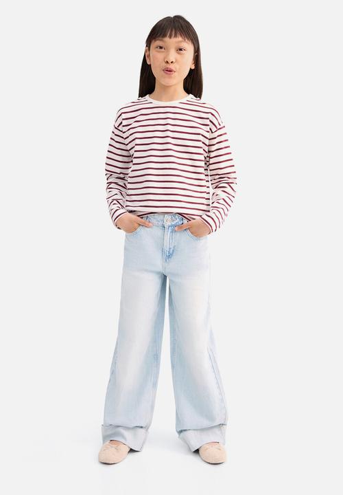 MANGO - T-shirt cutout - dark red