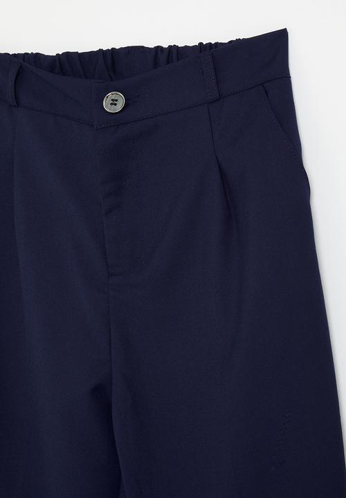 Pop Candy - Trousers with reverse pleat - navy blue