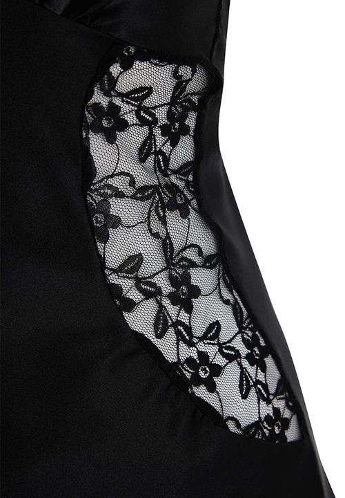 Trendyol - Lace detailed nightie - black