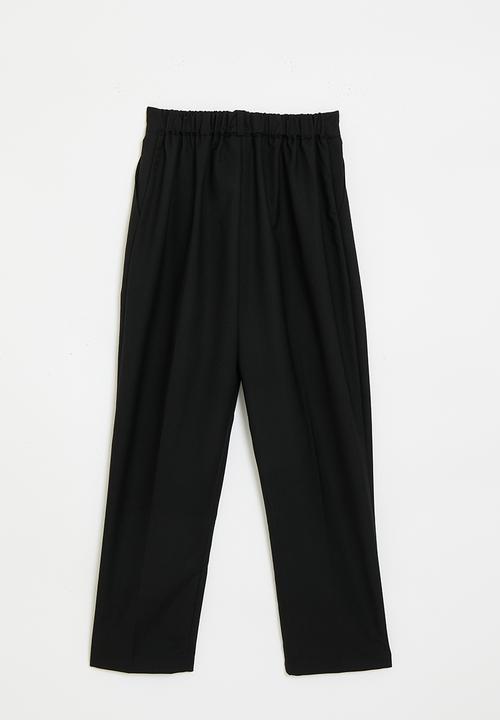 Pop Candy - Trousers with reverse pleat - black