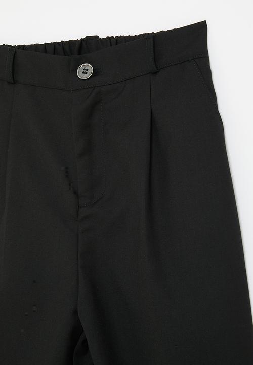 Pop Candy - Trousers with reverse pleat - black