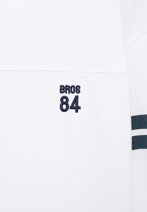 MANGO - T-shirt varsi - white