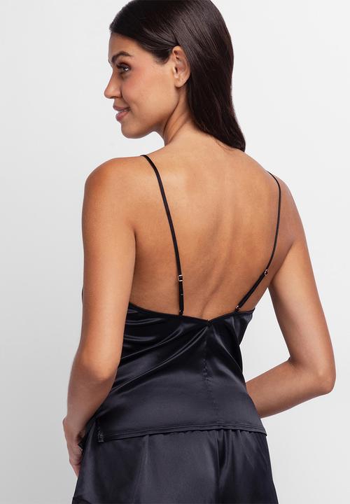 DORINA - Lyra-satin camisole - black