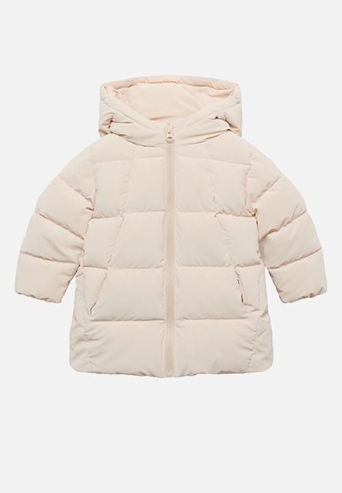 MANGO - Puffer coat julie - light beige
