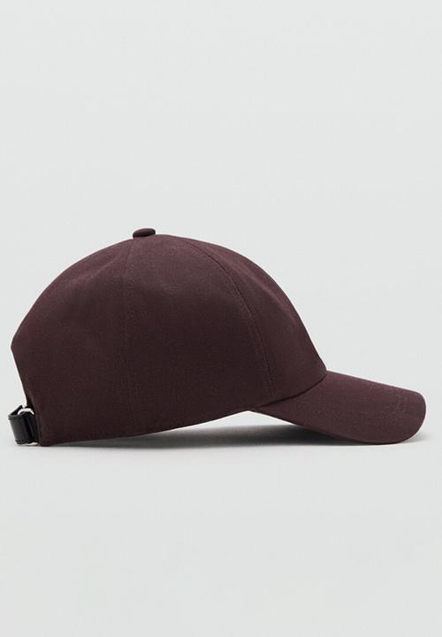 MANGO - Gorra Fabric Cap - Deep Red