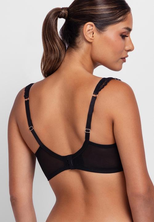DORINA - Lyra-satin non padded wired bra - black
