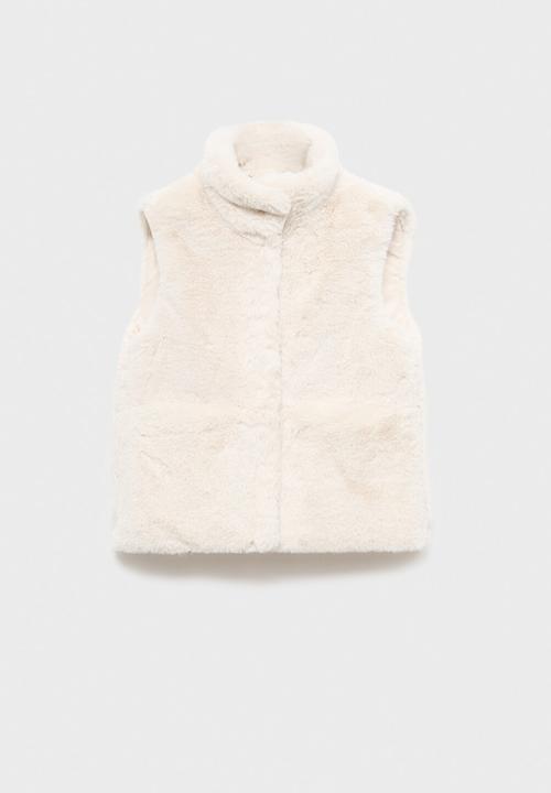 MANGO - Outer vest canela - Light Beige