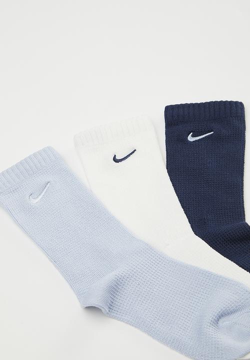 Nike - Nike soft&cozy waffle socks 3-pack - ghost