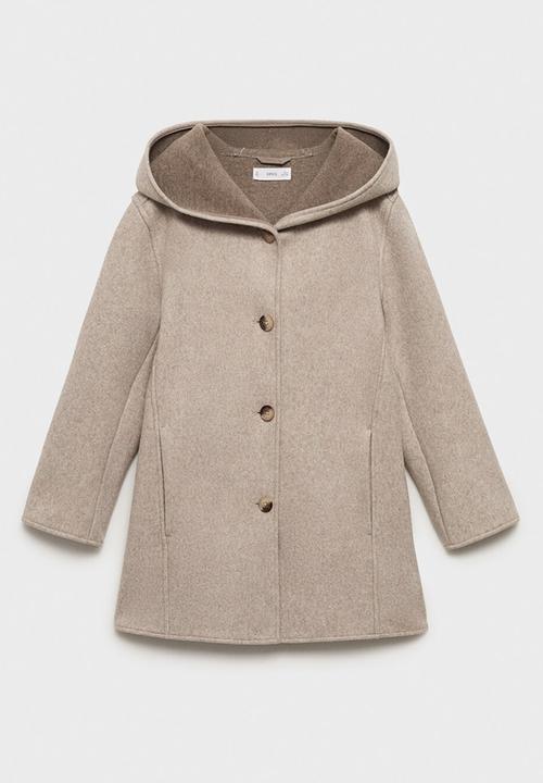 MANGO - Coat sandra - light beige