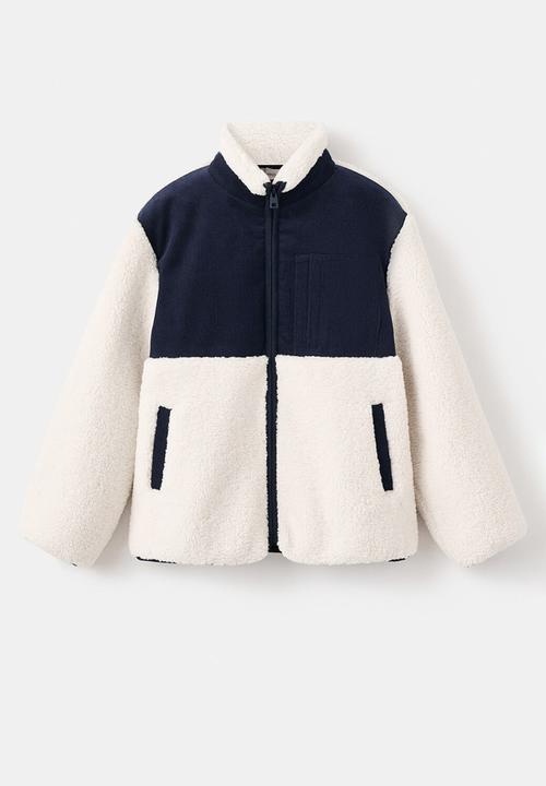 MANGO - Shearling jacket - off white