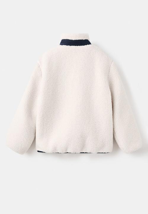 MANGO - Shearling jacket - off white