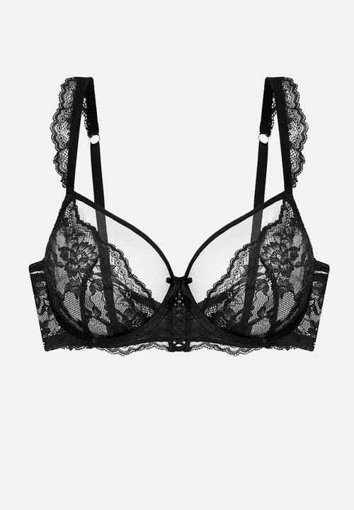 DORINA - Lyra-satin non padded wired bra - black