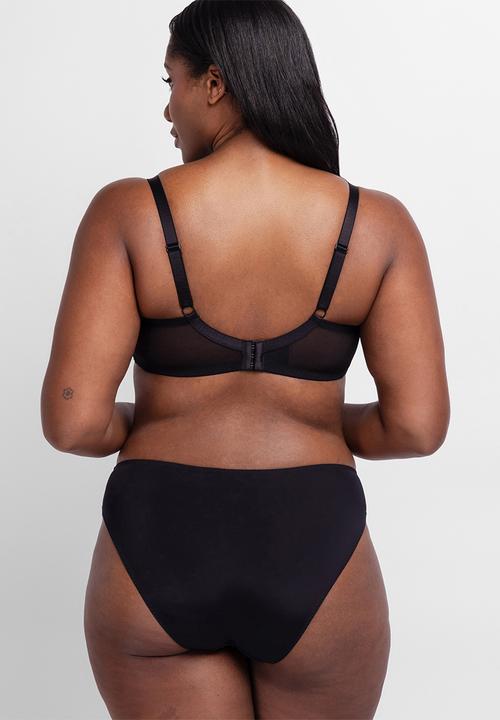 DORINA - Plus willa-2pp brief - pink/black