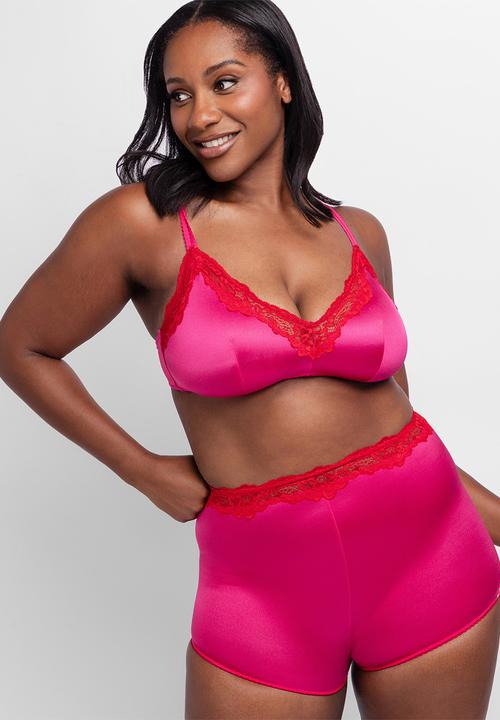 DORINA - Plus origins-shiny micro boyshorts - pink