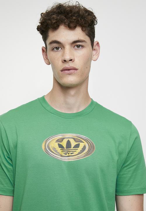 adidas Originals - 90s Graphic Logo Tee - semi court green