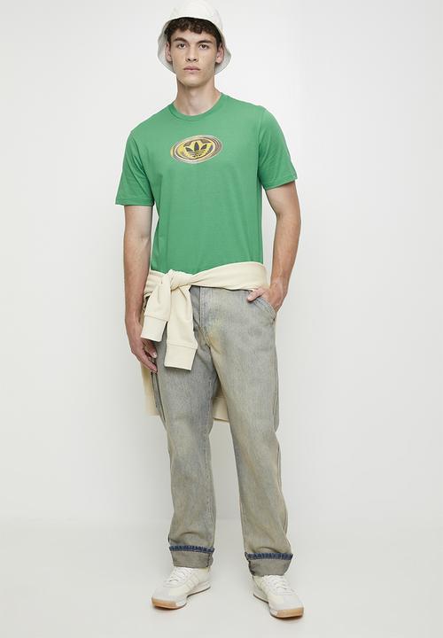 adidas Originals - 90s Graphic Logo Tee - semi court green