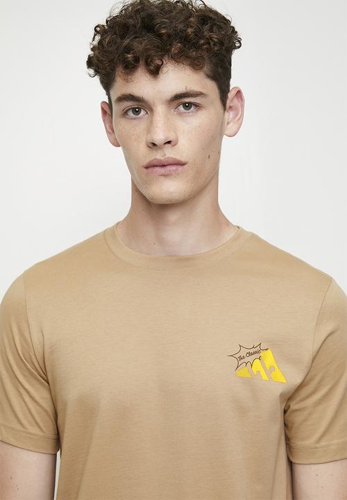 adidas Performance - Cheese Stripes Tee- warm sandstone